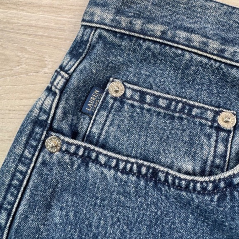 Denim Midi Pencil Skirt - Dark Blue - Picture 7 of 10